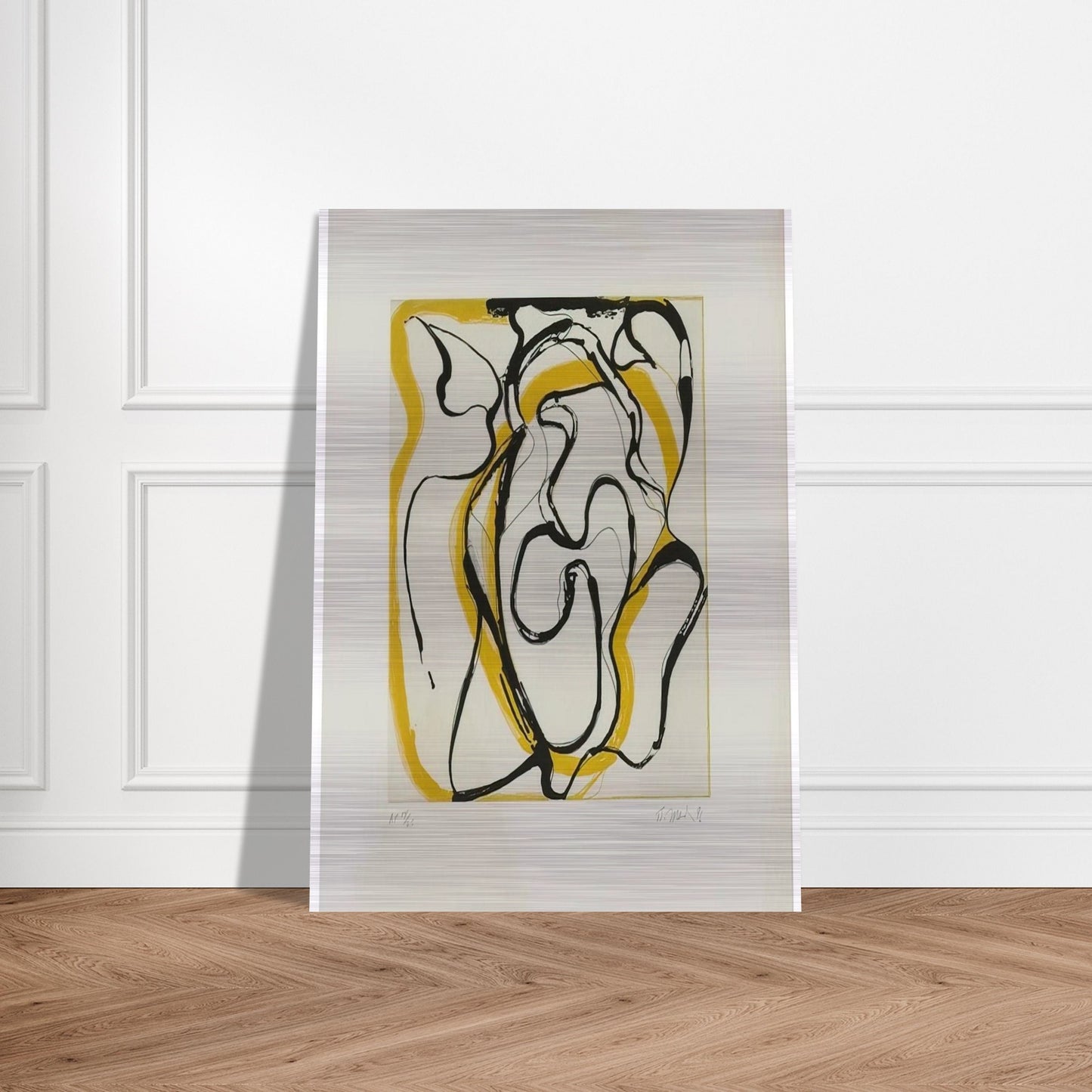 Untitled - Abstract Expressionism - Brice Marden Brushed Aluminum Print - 70x100 cm / 28x40 inches | Brice Marden Aluminum Print | Brice Marden Prints