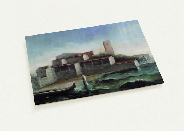 LO SQUERO DI SAN TROVASO 1938 By Carlo Carra Pack of 10 Post Cards | Carlo Carra Post Cards | A6 (10.5 x 14.8 cm) - 4.1 x 5.8 inches