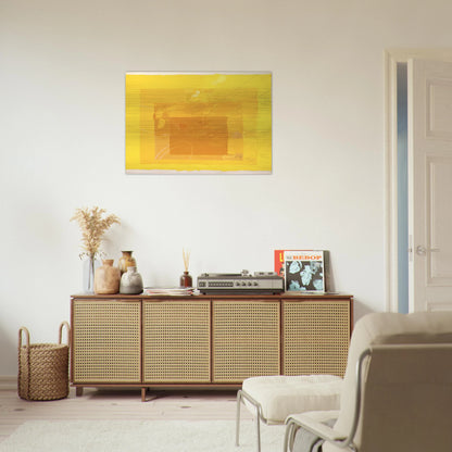 STUDY FOR HOMAGE TO THE SQUARE - Josef Albers Brushed Aluminum Print - 70x100 cm / 28x40 inches | Josef Albers Aluminum Print | Josef Albers Prints