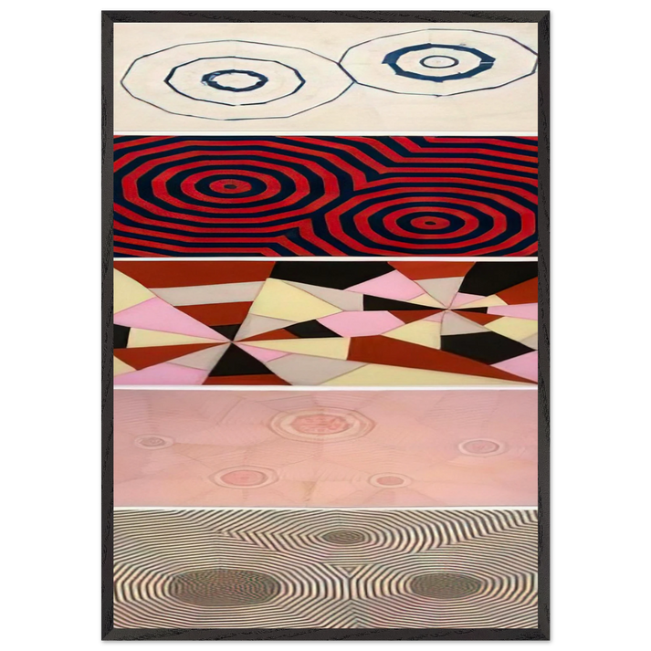 THE FABRIC WORKS BOARD - Louise Bourgeois 70x100 cm / 28x40 inches Framed Art Print – Black Wooden Frame