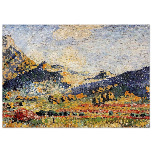 Les Petits, Montagnes Mauresques - Henri-Edmond Cross Acrylic Print - 70x100 cm / 28x40″ inches