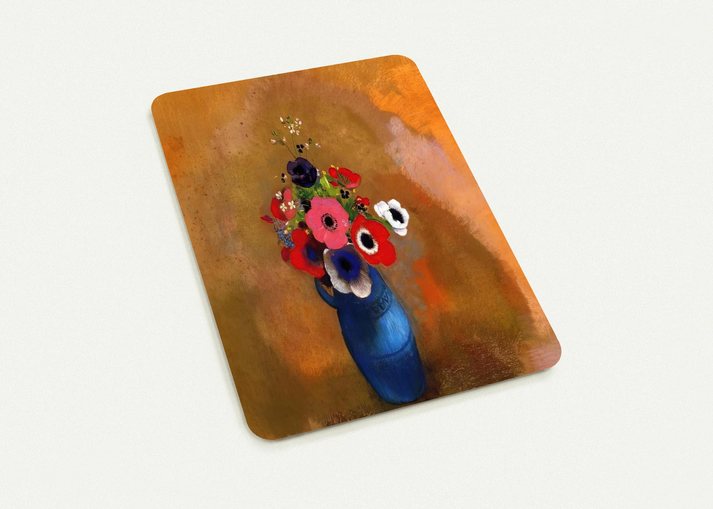 BOUQUET OF ANEMONES By Odilon Redon Pack of 10 Post Cards | Odilon Redon Post Cards | A6 (10.5 x 14.8 cm) - 4.1 x 5.8 inches