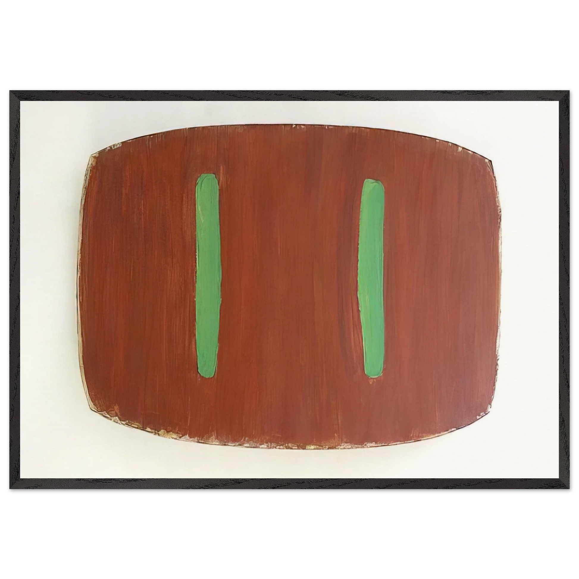 Lure II - 1976 - Ron Gorchov Framed Art Print – Black Wooden Frame - Default Title - -Framed Art Print