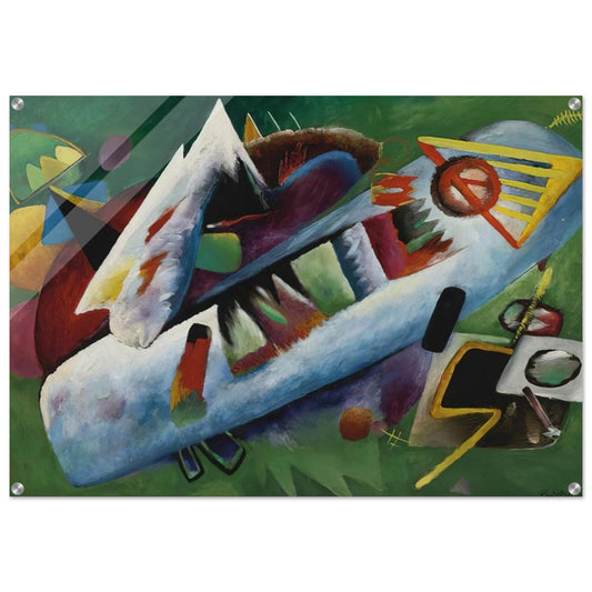 CONCENTRIC 1925 - Rudolf Bauer Acrylic Print - 70x100 cm / 28x40″ inches