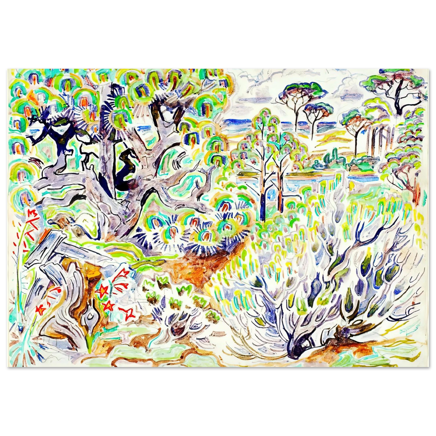 Walter Inglis Anderson - Walter Anderson Wall art - 28x43  cm / XL (11x17 Inches) - Fine Art Poster - -