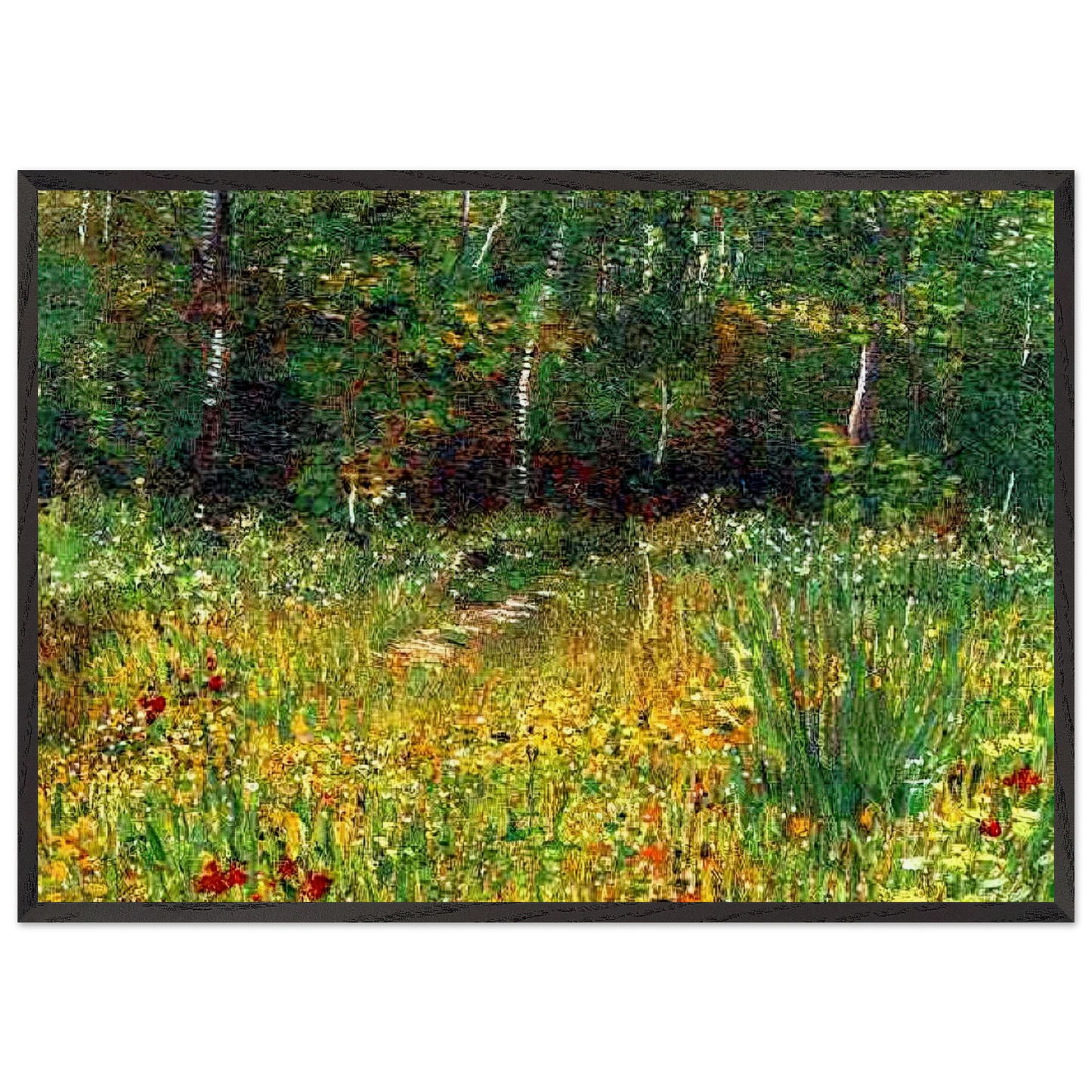 Park at Asnieres in Spring - Vincent van Gogh Framed Art Print – Black Wooden Frame - Default Title - -Framed Art Print