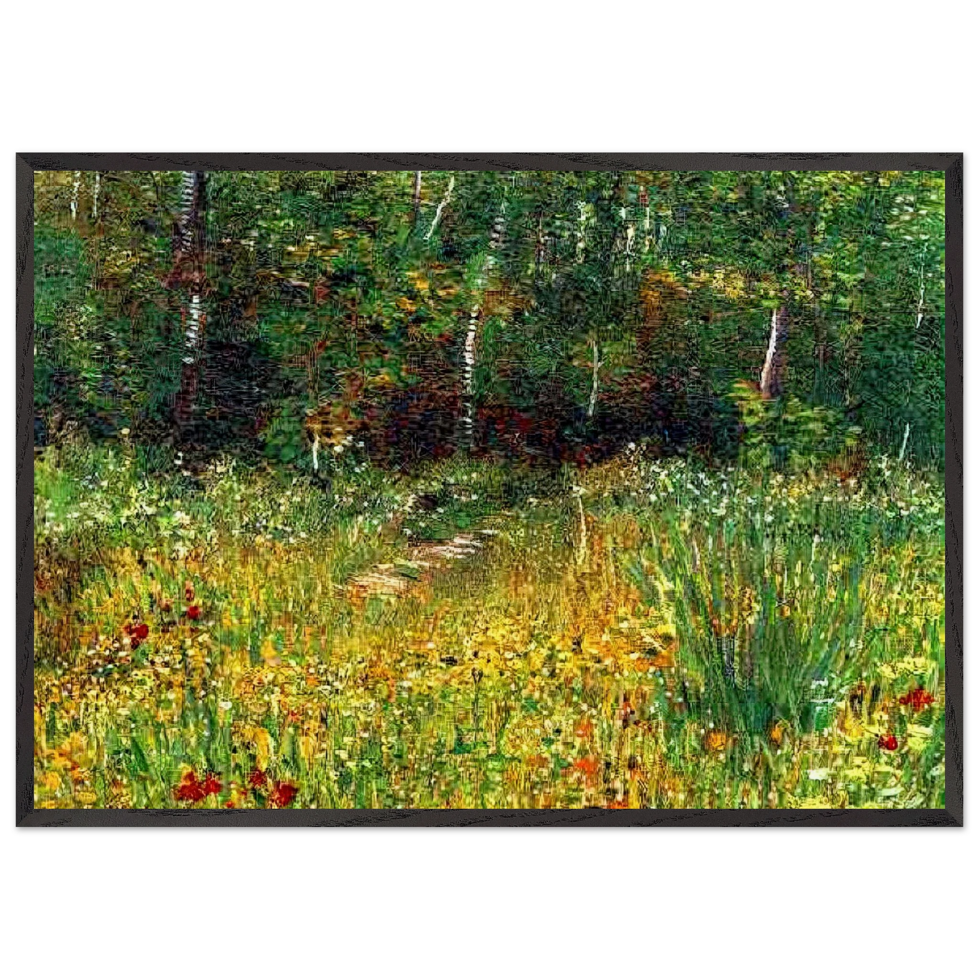 Park at Asnieres in Spring - Vincent van Gogh Framed Art Print – Black Wooden Frame - Default Title - -Framed Art Print