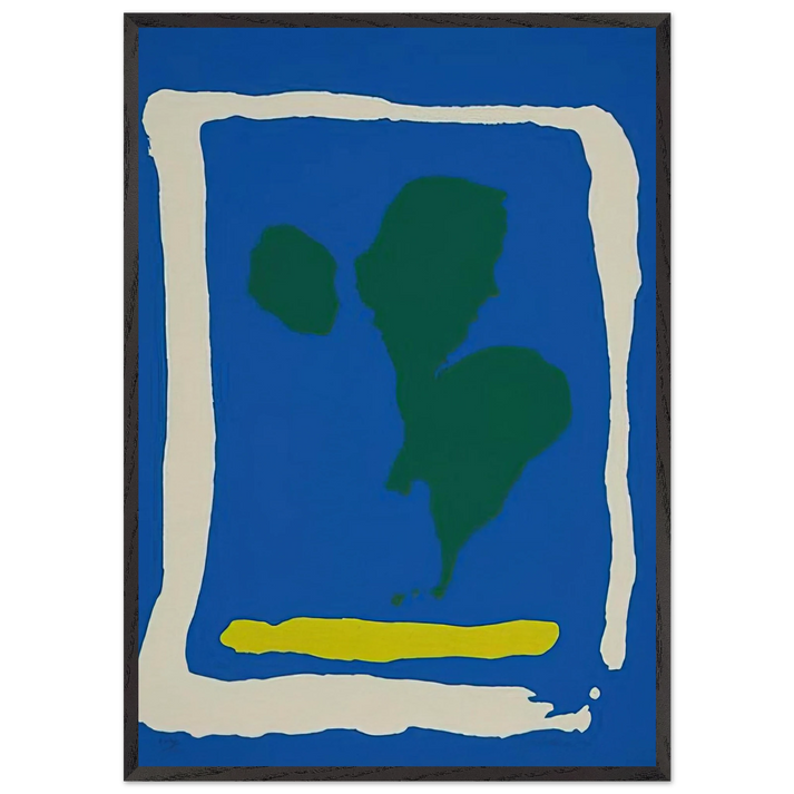 Air Frame - 1965 - Helen Frankenthaler 70x100 cm / 28x40 inches Framed Art Print – Black Wooden Frame