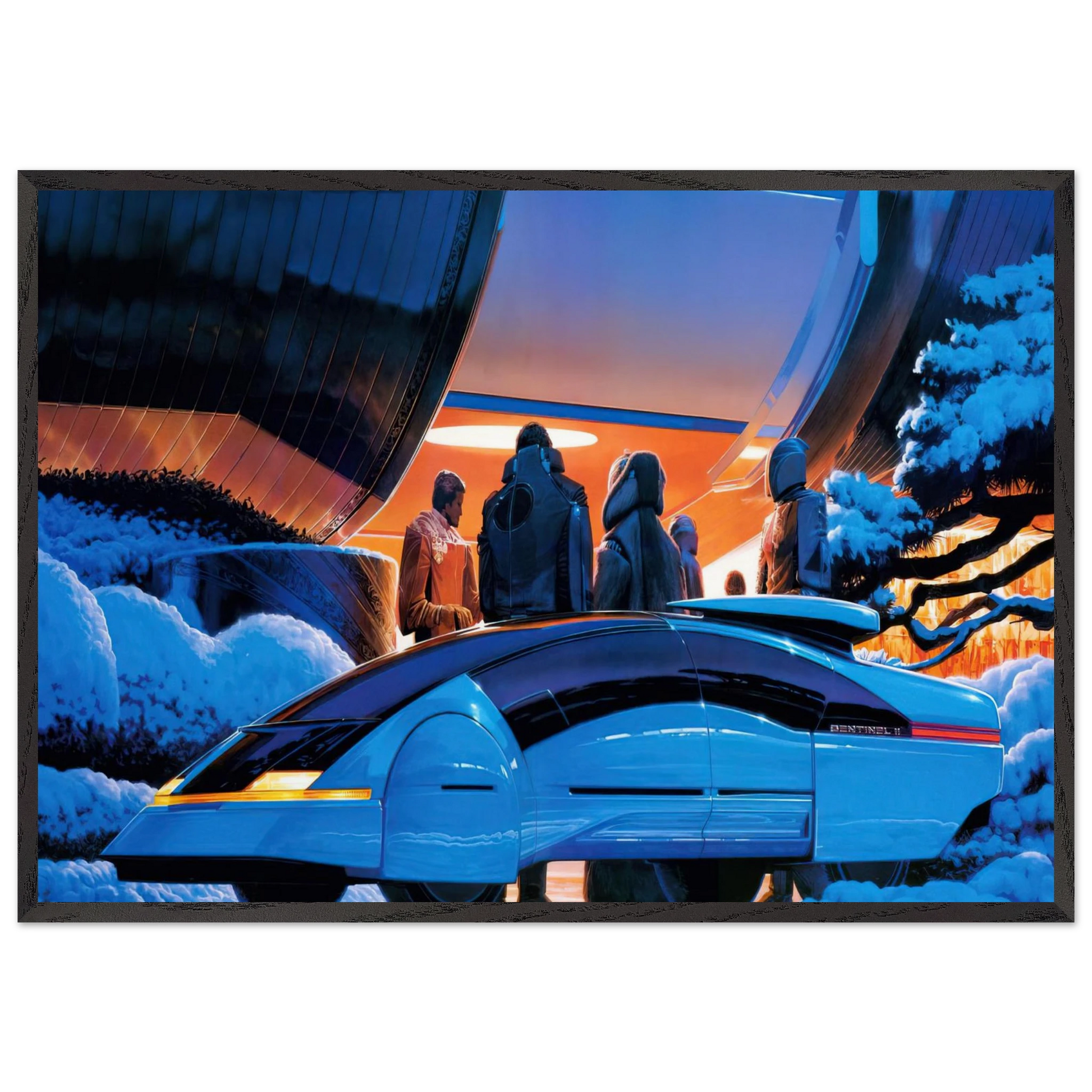 Syd Mead N2 - Syd Mead Framed Art Print – Black Wooden Frame - Default Title - -Framed Art Print