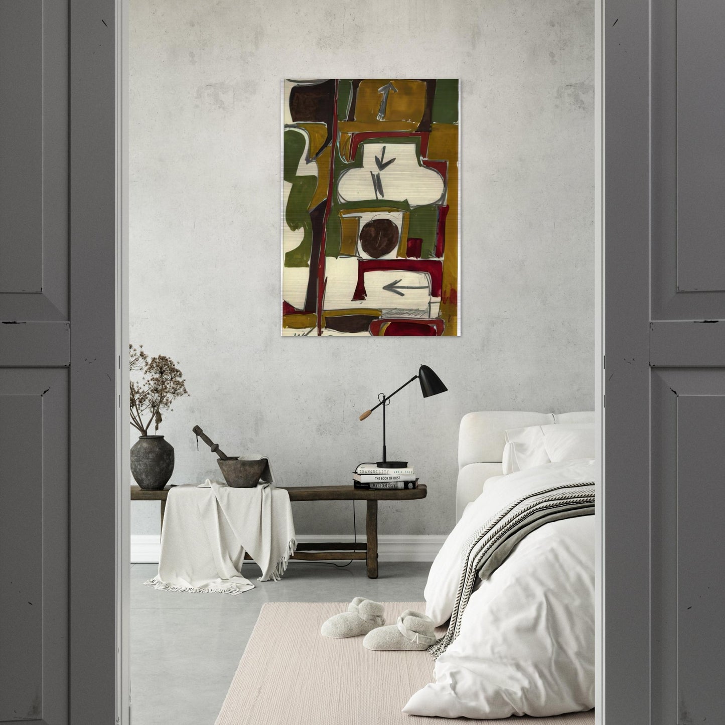 Untitled - 1956 - Will Barnet Brushed Aluminum Print - 70x100 cm / 28x40 inches | Will Barnet Aluminum Print | Will Barnet Prints