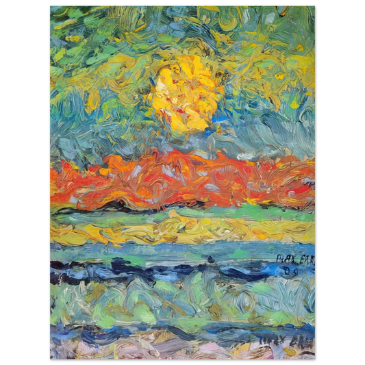 Max Ernst - Landscape with Sun Fine Art Poster - Default Title