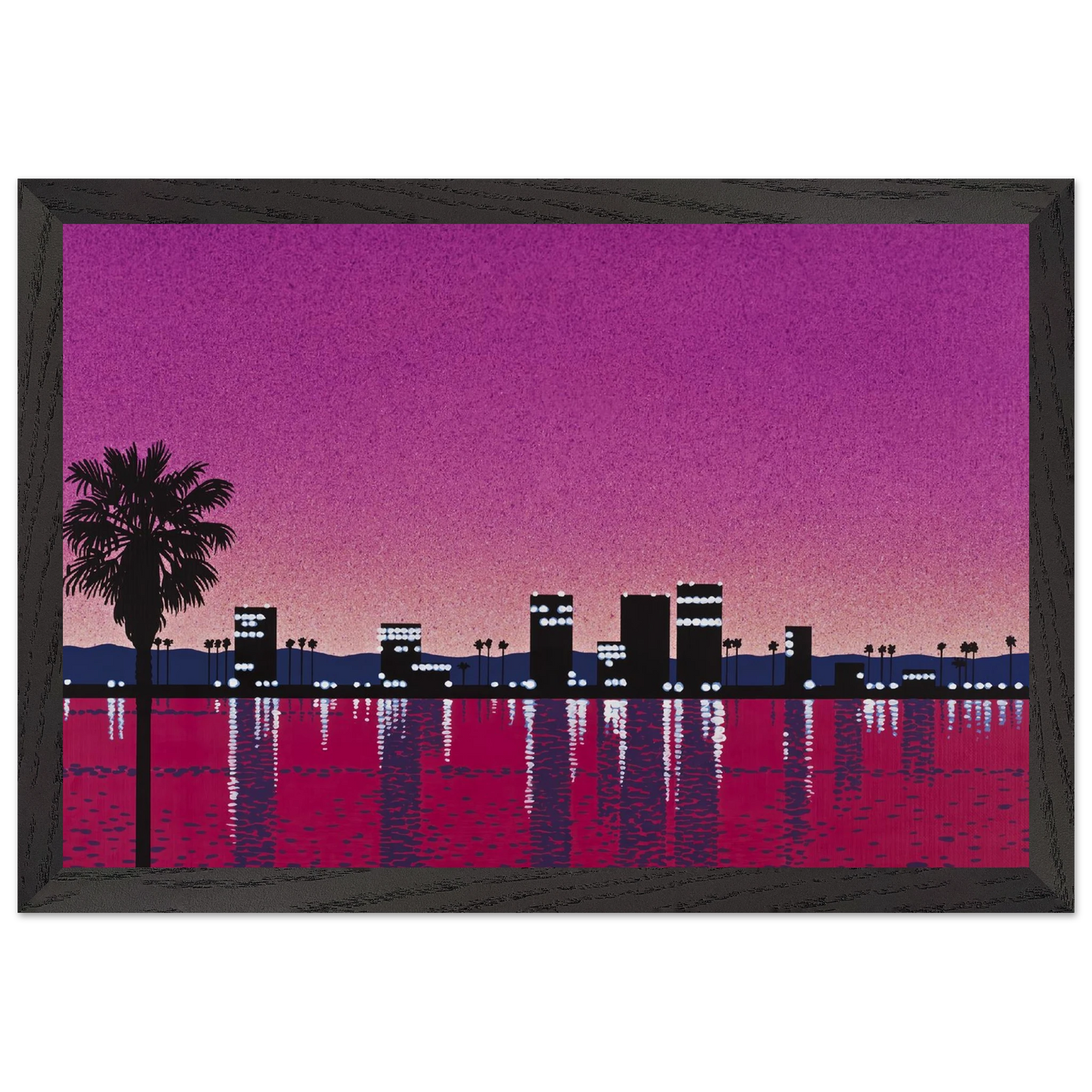 Hiroshi Nagai - The Limelight - monolog Wall Art - 30x40 cm / 12x16 inches - Premium Wooden Framed Poster With Fine Art Paper - Black frame