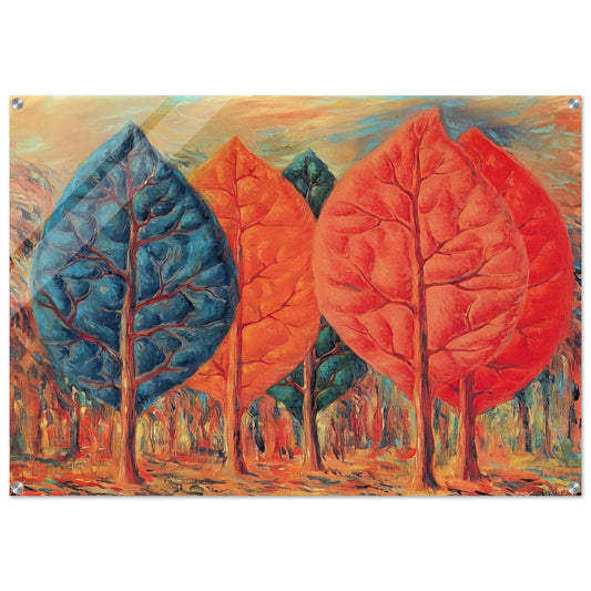 THE FIRE 1943 - Rene Magritte Acrylic Print - 70x100 cm / 28x40″ inches | Rene Magritte Wall Art | Rene Magritte Prints