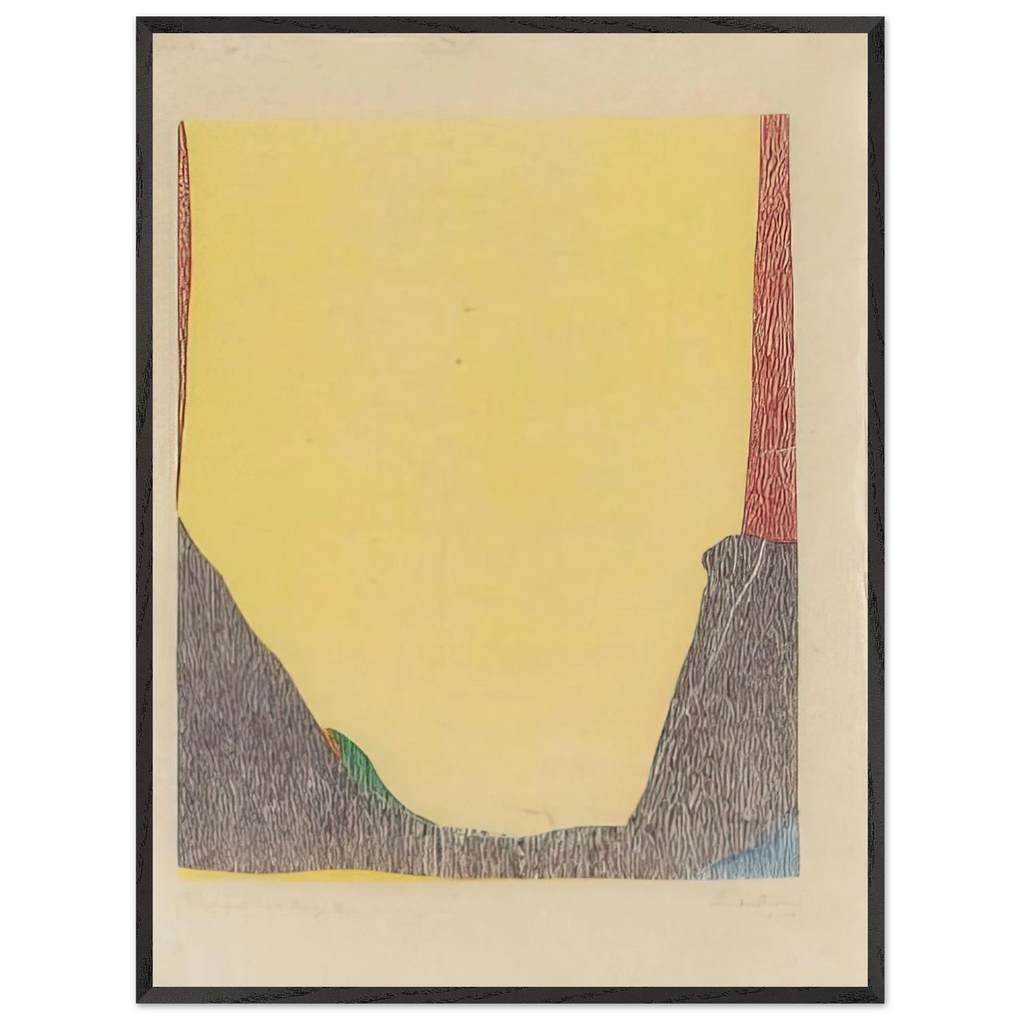 Helen Frankenthaler - East and Beyond - 1973 Wall art - 20x25 cm / 8x10 inches - Fine Art Poster - -