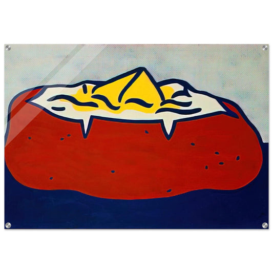 BAKED POTATO 1962 - Roy Lichtenstein Acrylic Print - 70x100 cm / 28x40″ inches | Roy Lichtenstein Wall Art | Roy Lichtenstein Prints