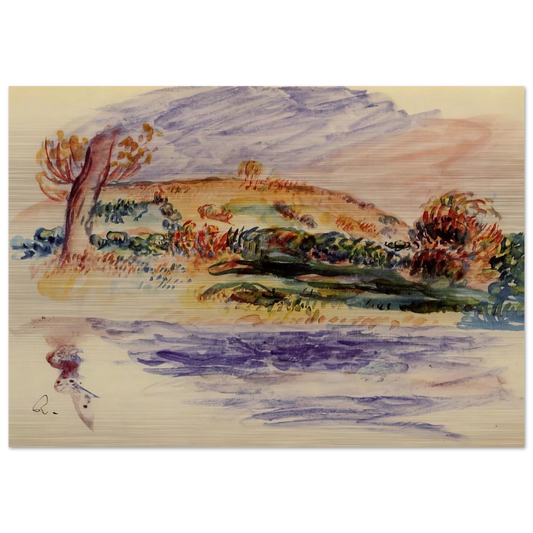 Landscape - Pierre-Auguste Renoir Brushed Aluminum Print - 70x100 cm / 28x40 inches | Pierre-Auguste Renoir Aluminum Print | Pierre-Auguste Renoir Prints