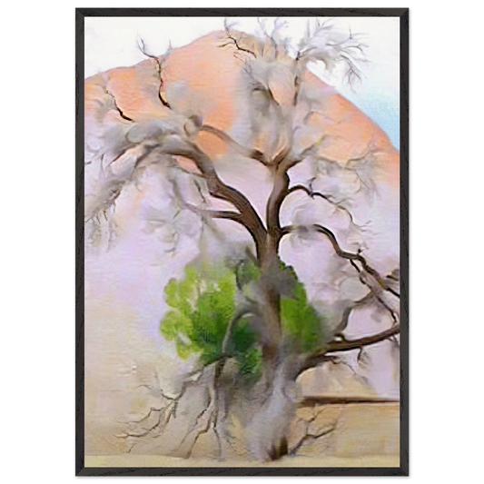 Pinons with Cedar - Georgia OKeeffe Framed Art Print – Black Wooden Frame - Default Title - -Framed Art Print