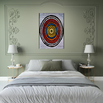 My Oneness, A Universe of Colours - 1957 - Alfred Jensen Brushed Aluminum Print - 70x100 cm / 28x40 inches | Alfred Jensen Aluminum Print | Alfred Jensen Prints