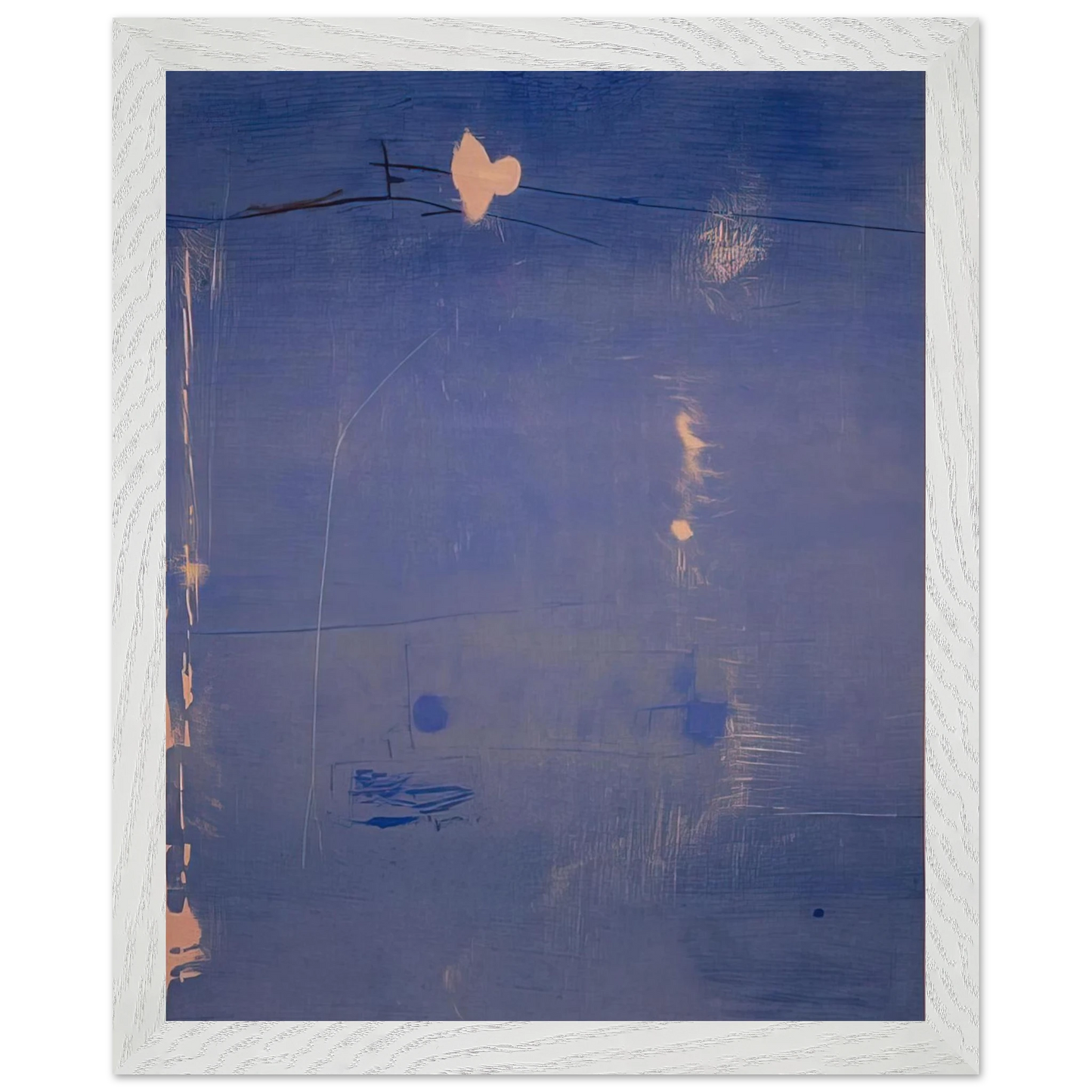 Helen Frankenthaler - Cameo - 1980 Wall art - 27x35 cm / 11x14 inches - Premium Wooden Framed Poster With Fine Art Paper - Black frame