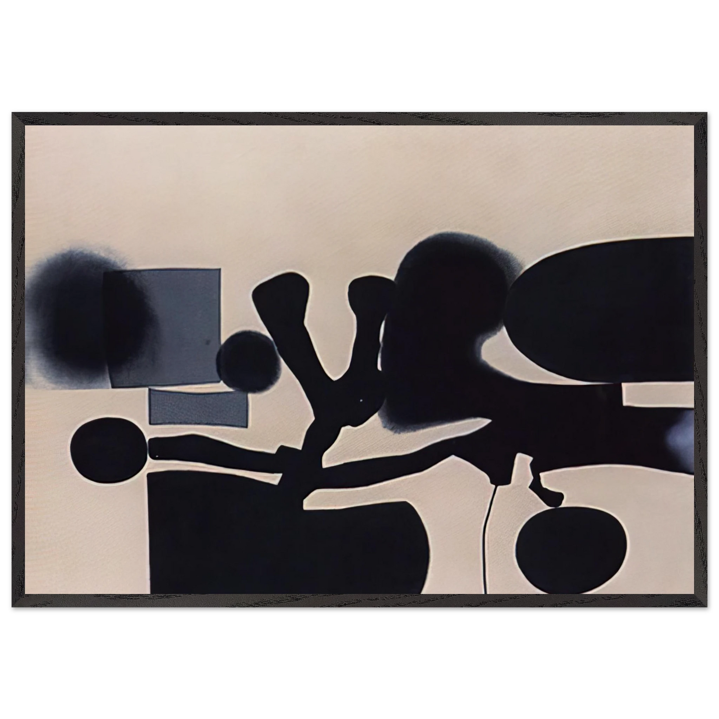 Harmony of Opposites - 1986 - Victor Pasmore Framed Art Print – Black Wooden Frame - Default Title - -Framed Art Print