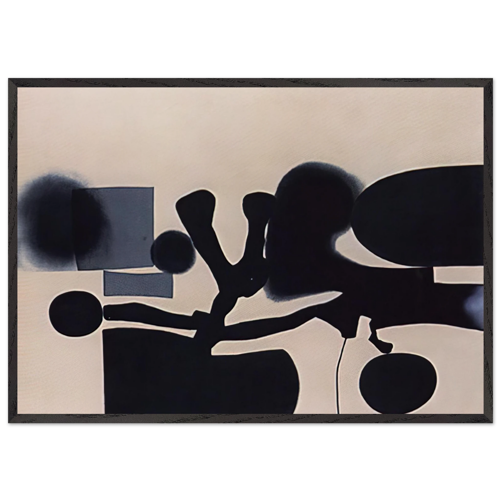 Harmony of Opposites - 1986 - Victor Pasmore Framed Art Print – Black Wooden Frame - Default Title - -Framed Art Print