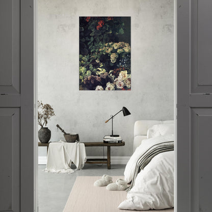 Spring Flowers - claude monet Brushed Aluminum Print - 70x100 cm / 28x40 inches | claude monet Aluminum Print | claude monet Prints