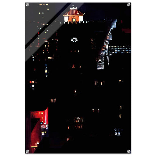 New York Night - Georgia O'Keeffe Acrylic Print - 70x100 cm / 28x40″ inches | Georgia O'Keeffe Wall Art | Georgia O'Keeffe Prints
