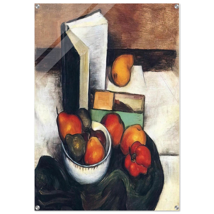 STILL LIFE WITH FRUIT AND VEGETABLES - Thomas Hart Benton Acrylic Print - 70x100 cm / 28x40″ inches