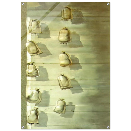 SET DESIGN FOR THE BALLET LOS SACOS DEL MOLINERO - Salvador Dali Acrylic Print - 70x100 cm / 28x40″ inches