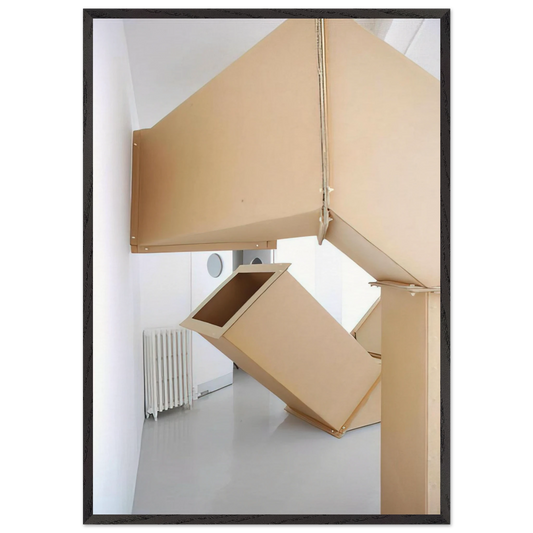 Series DW - 1967 - Charlotte Posenenske Framed Art Print – Black Wooden Frame - Default Title - -Framed Art Print