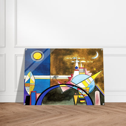 PICTURE XVI THE GREAT GATE OF KIEV STAGE SET FOR MUSSORGSKY S PICTURES AT AN EXHIBITION IN 1928 - Wassily Kandinsky Acrylic Print - 70x100 cm / 28x40″ inches | Wassily Kandinsky Wall Art | Wassily Kandinsky Prints