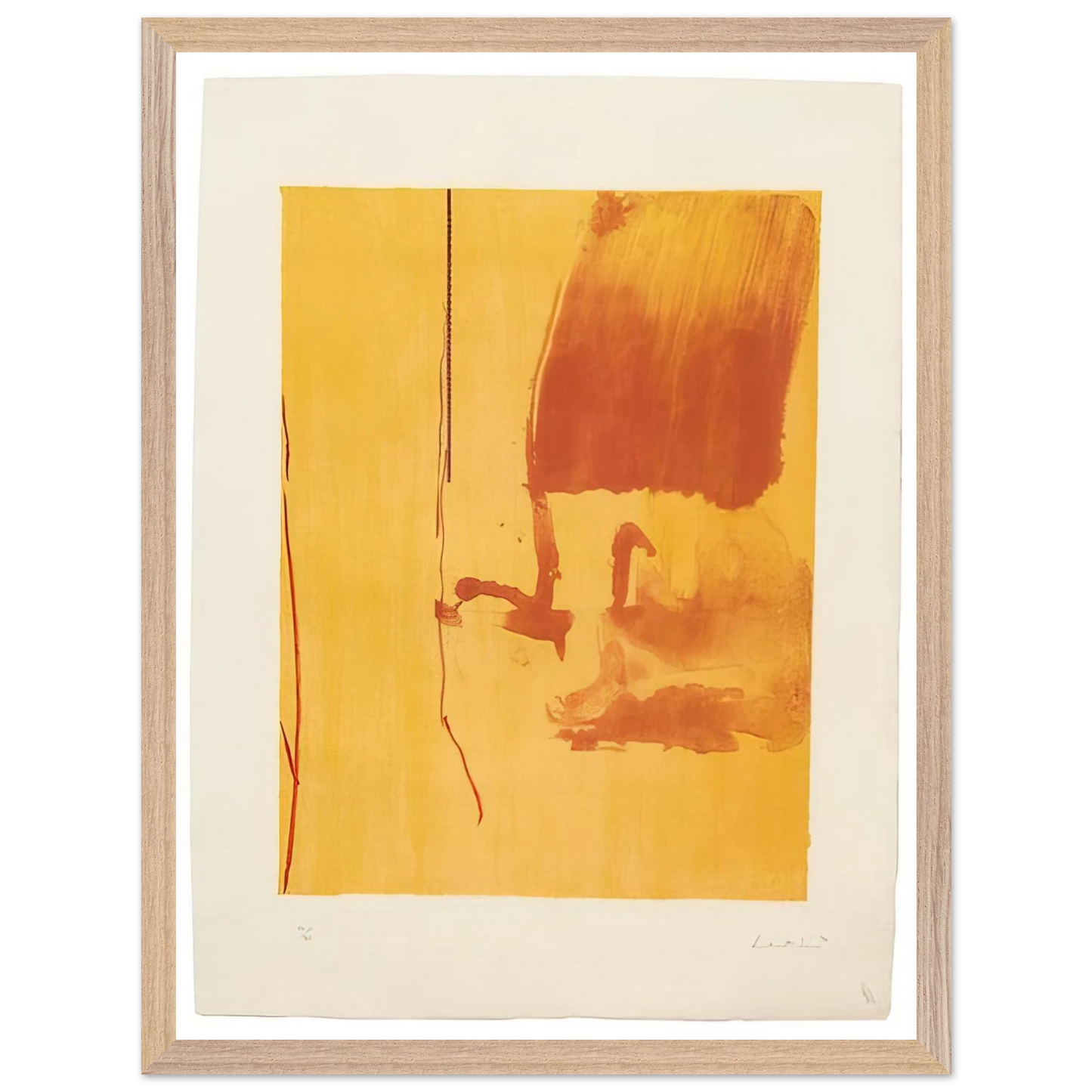 Helen Frankenthaler - Harvest - 1976 Wall art - 30x40 cm / 12x16 inches - Premium Wooden Framed Poster With Fine Art Paper - White frame
