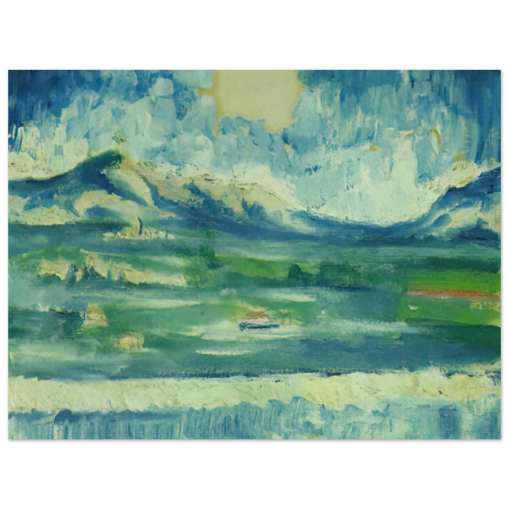 Salvador Dali - LANDSCAPE NEAR AMPURDAN 2  75x100 cm / 30x40inches Fine Art Poster