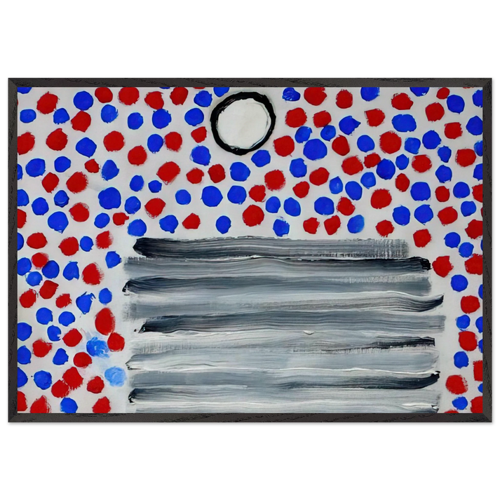Spots - 1967 - Forrest Bess 70x100 cm / 28x40 inches Framed Art Print – Black Wooden Frame