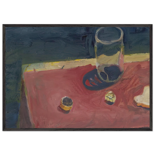 Untitled Lemons and Jar - Richard Diebenkorn Framed Art Print – Black Wooden Frame - Default Title - -Framed Art Print