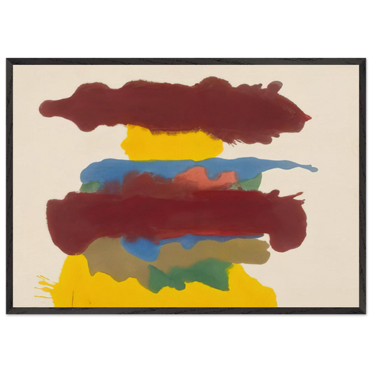 Weather Change - 1963 - Helen Frankenthaler Framed Art Print – Black Wooden Frame - Default Title - -Framed Art Print