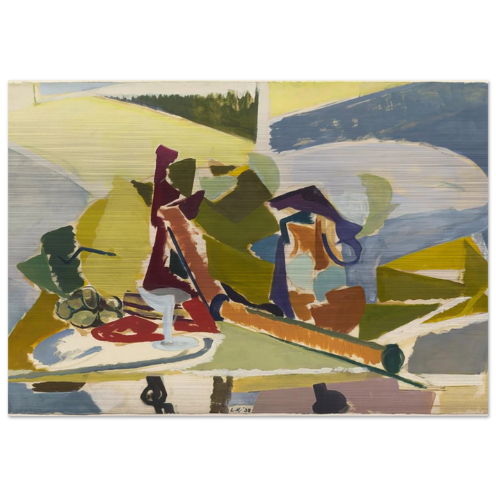 Still Life - Lee Krasner Brushed Aluminum Print - 70x100 cm / 28x40 inches | Lee Krasner Aluminum Print | Lee Krasner Prints