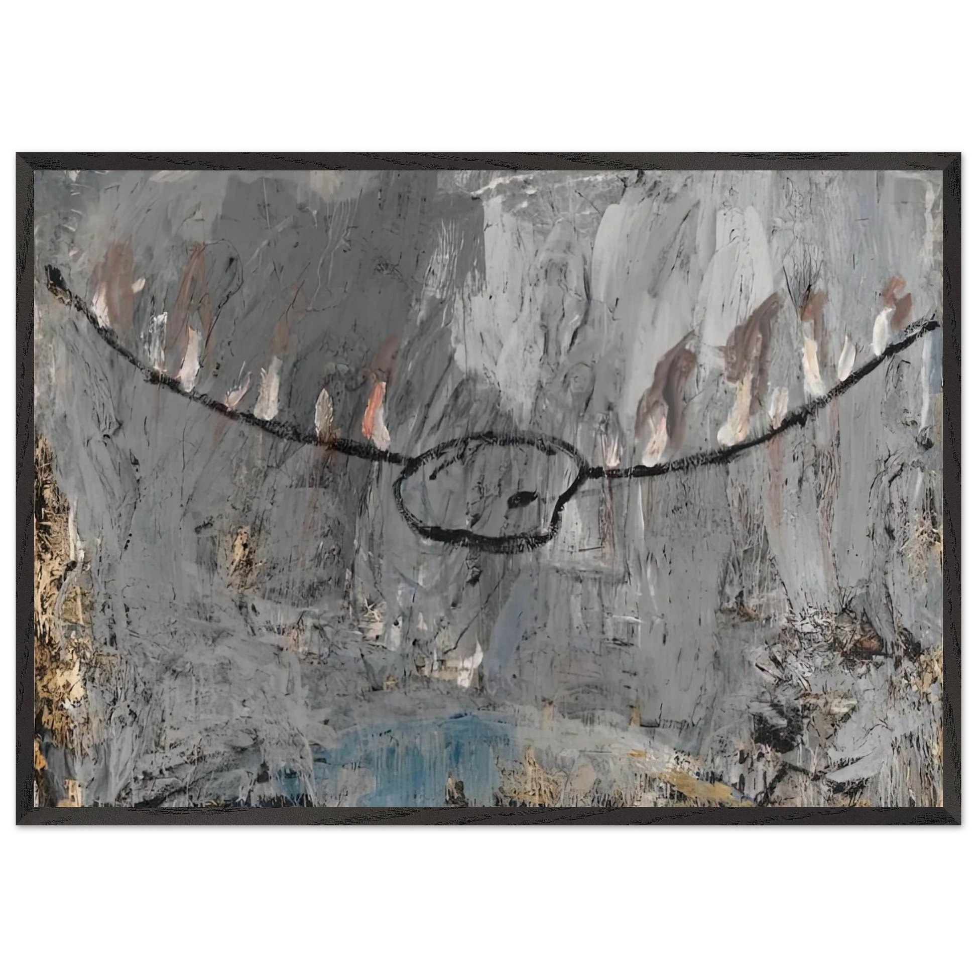 PALETTE 1981 - Anselm Kiefer Framed Art Print – Black Wooden Frame - Default Title - -Framed Art Print