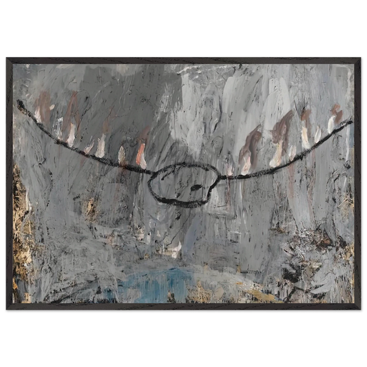 PALETTE 1981 - Anselm Kiefer Framed Art Print – Black Wooden Frame - Default Title - -Framed Art Print