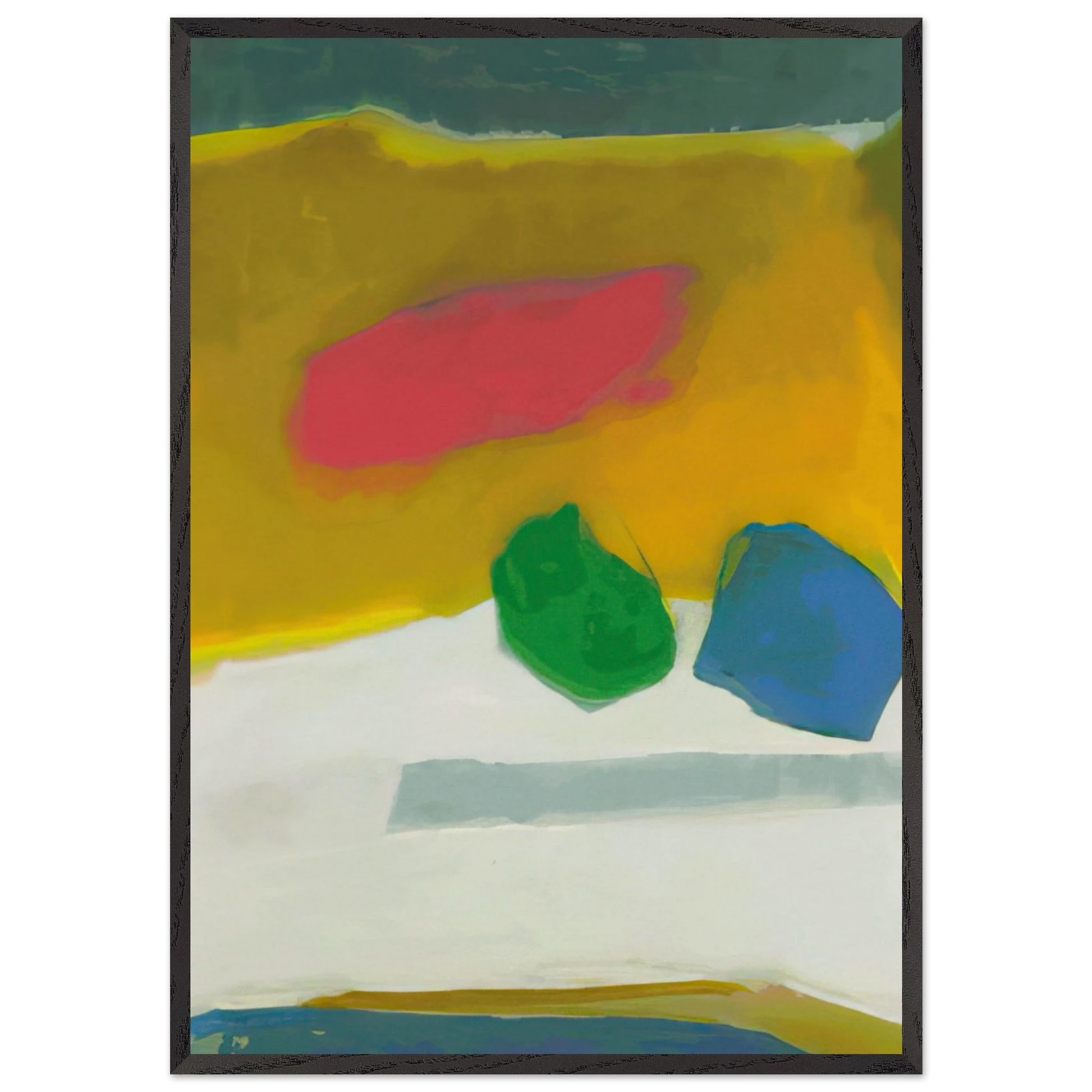 HARRIET 1984 - Esteban Vicente Framed Art Print – Black Wooden Frame - Default Title - -Framed Art Print