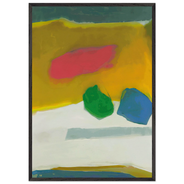 HARRIET 1984 - Esteban Vicente 70x100 cm / 28x40 inches Framed Art Print – Black Wooden Frame