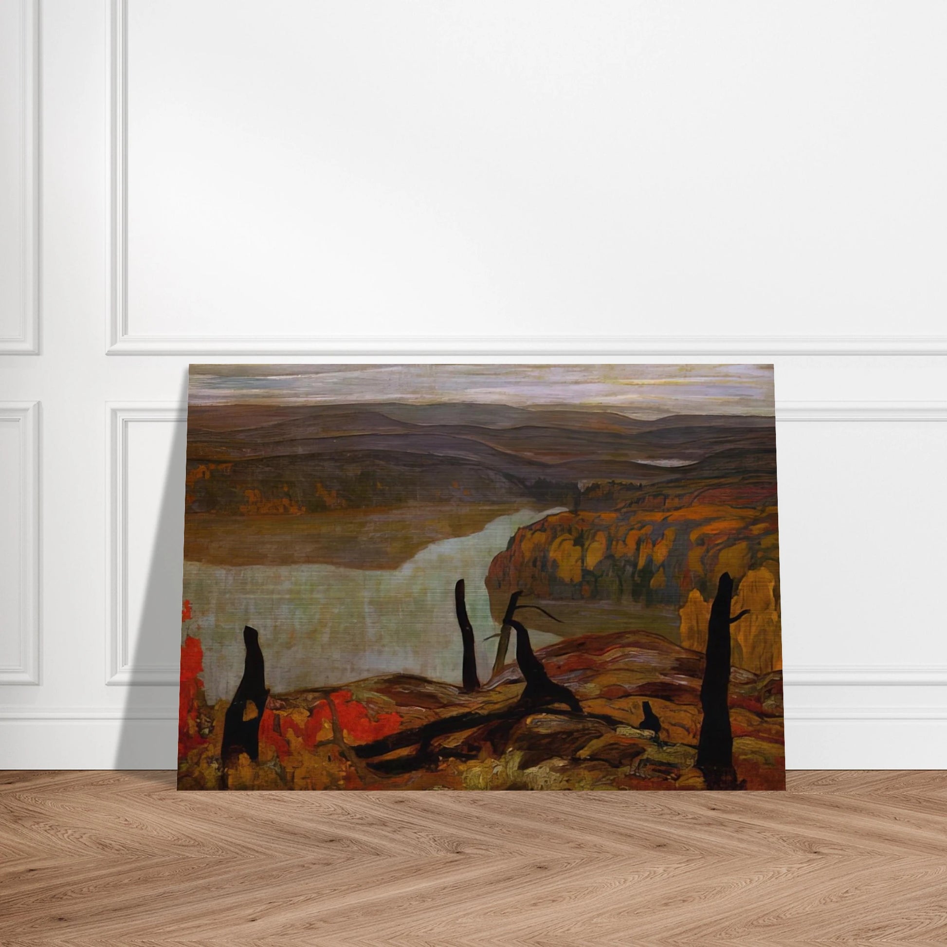 October Morning, Algoma Wartz Lake - 1920 - A.Y. Jackson Brushed Aluminum Print - 70x100 cm / 28x40 inches | A.Y. Jackson Aluminum Print | A.Y. Jackson Prints