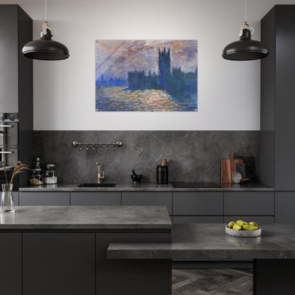 Parliament, Reflections on the Thames - claude monet Acrylic Print - 70x100 cm / 28x40″ inches