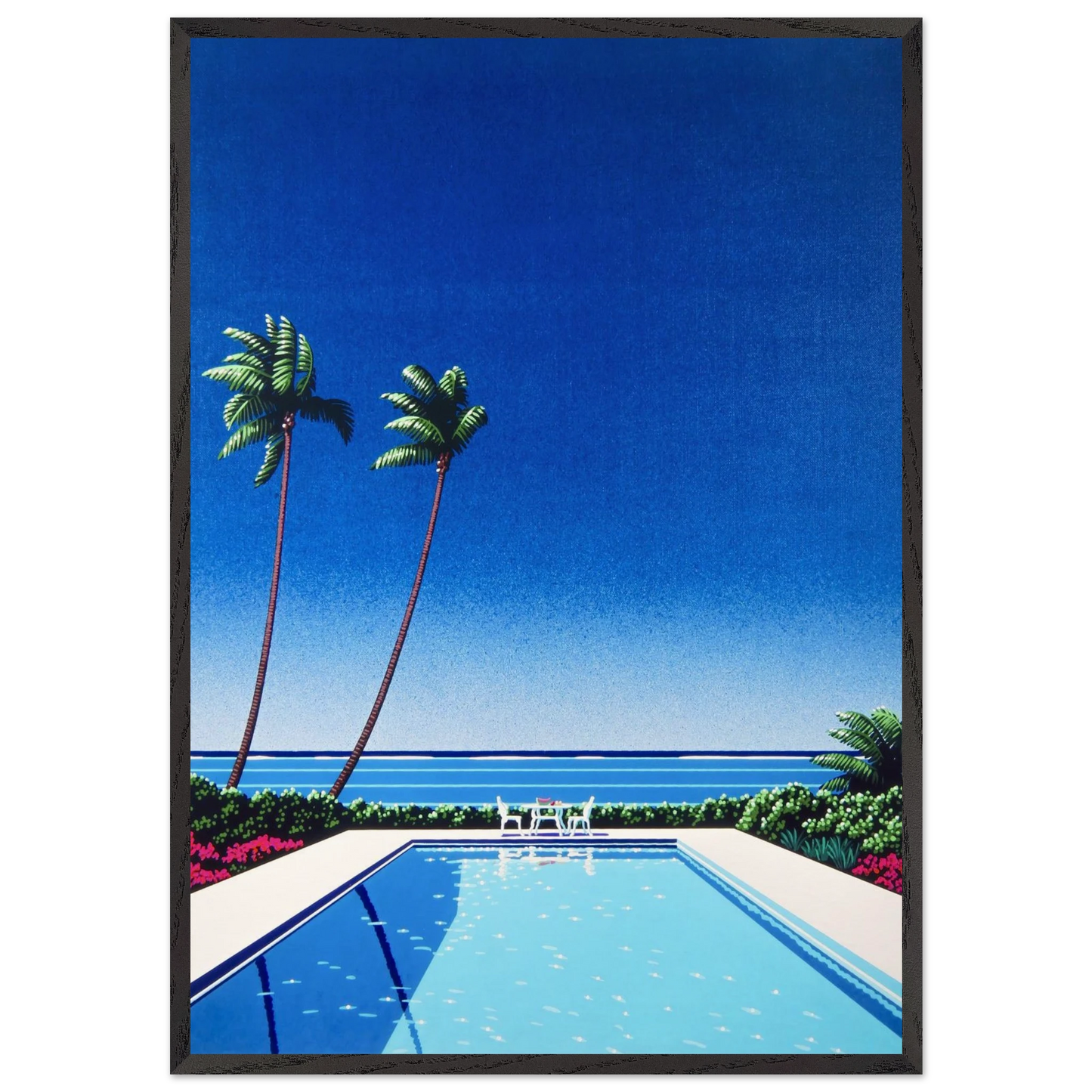 Watermelon Pool - Hiroshi Nagai Framed Art Print – Black Wooden Frame - Default Title - -Framed Art Print