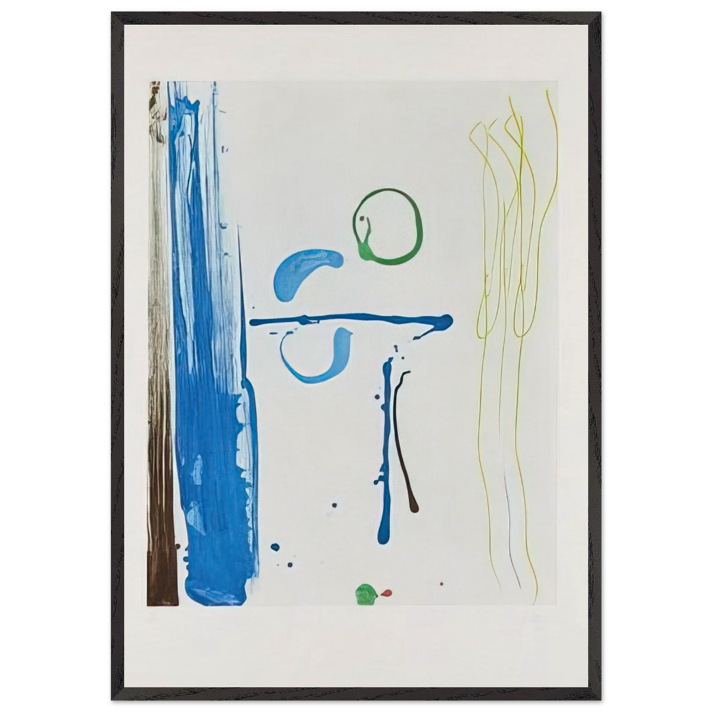 Sunshine After Rain - 1987 - Helen Frankenthaler Framed Art Print – Black Wooden Frame - Default Title - -Framed Art Print