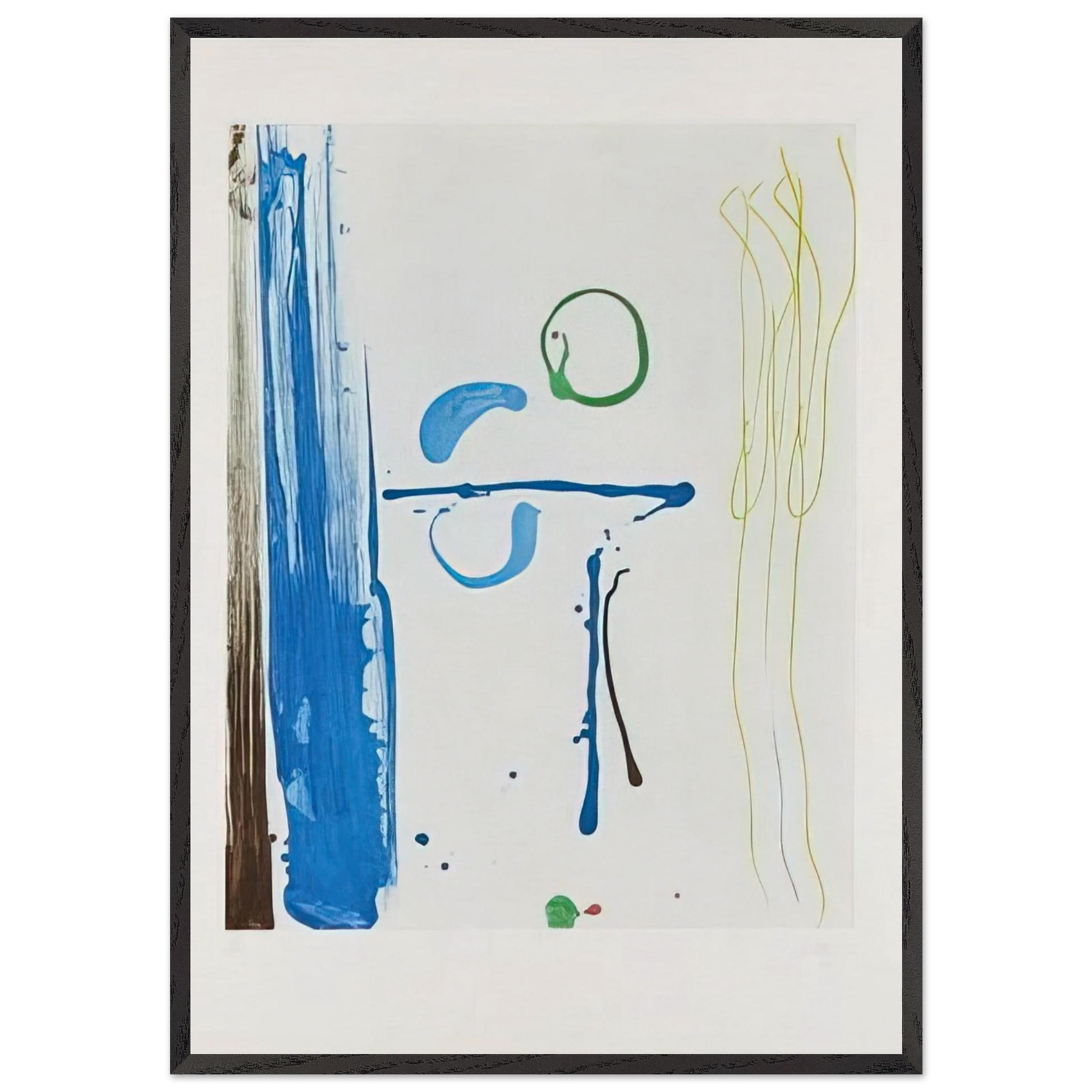 Sunshine After Rain - 1987 - Helen Frankenthaler Framed Art Print – Black Wooden Frame - Default Title - -Framed Art Print