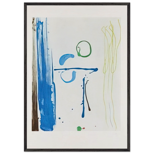 Sunshine After Rain - 1987 - Helen Frankenthaler Framed Art Print – Black Wooden Frame - Default Title - -Framed Art Print