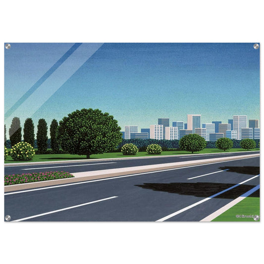 City Highway - Hiroshi Nagai Acrylic Print - 70x100 cm / 28x40″ inches