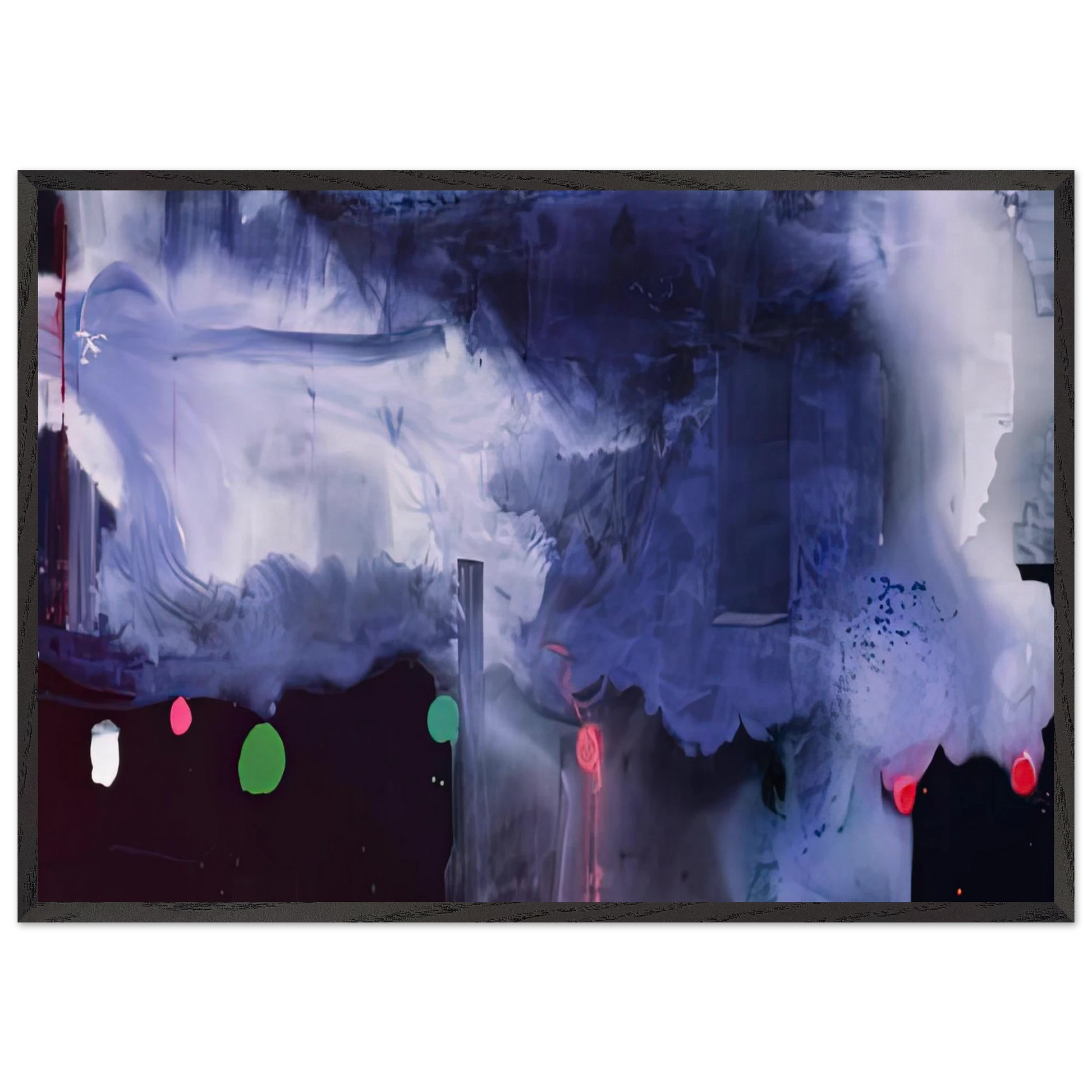 Star Gazing 1989- - Helen Frankenthaler Framed Art Print – Black Wooden Frame - Default Title - -Framed Art Print