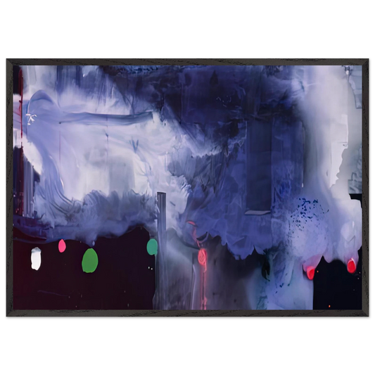 Star Gazing 1989- - Helen Frankenthaler Framed Art Print – Black Wooden Frame - Default Title - -Framed Art Print